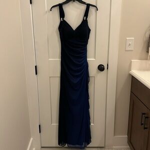 Betsy & Adam cocktail dress. Midnight blue with a hint of sparkle!